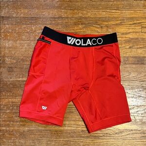 WOLACO Red Athletic Shorts